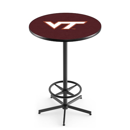 Holland Bar Stool Co 42" Black Virginia Tech Pub Table L216B4228VATech